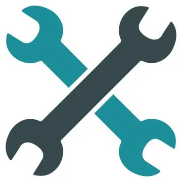 Wrenches Flat Icon Stock Illustration