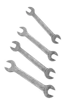 Wrenches isolated on white Photos