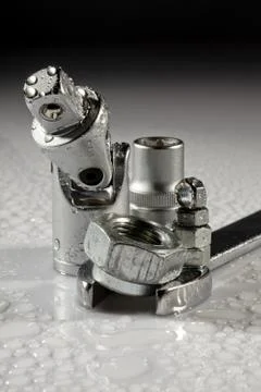 Wrenches  nuts and bolts Stock Photos