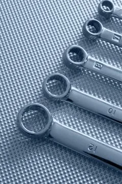 Wrenches or spanners Stock Photos