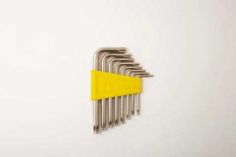 Wrenches on white background, tools subject Stock Photos
