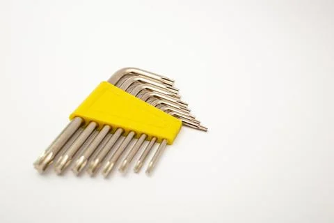 Wrenches on white background, tools subject Stock Photos