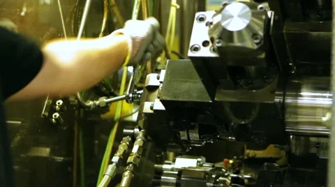 WrenchMan working with Wrench Stock Footage 66763755