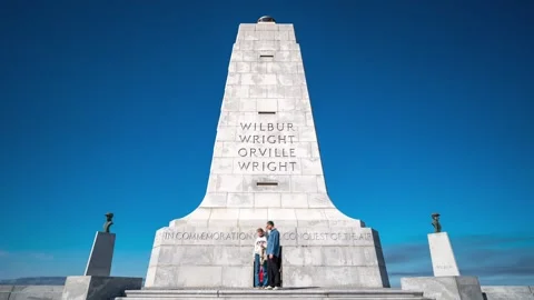 Wright Brothers Memorial Timelapse Stock Footage 329079426