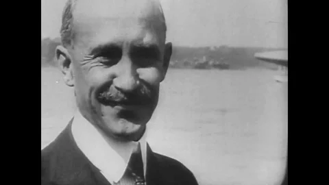 The Wright Brothers perform the first manned airplane flight in Kitty Hawk, Stock Footage 125694957