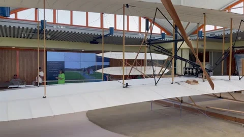 Wright Flyer at Kitty Hawk Stock-Footage 245761325