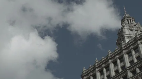 Wrigley Building Timelapse Stock Footage 93706985