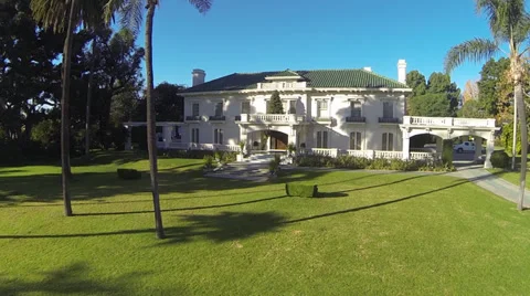 Wrigley Mansion Pasadena CA Stock Footage 33739833