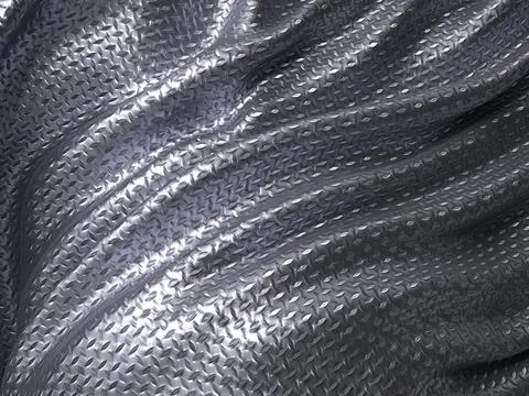 Wrinkle patterned metal background Stock Photos