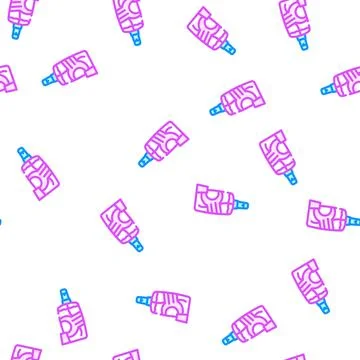 Wrinkle smoothing detergent spray vector seamless pattern Stock Illustration