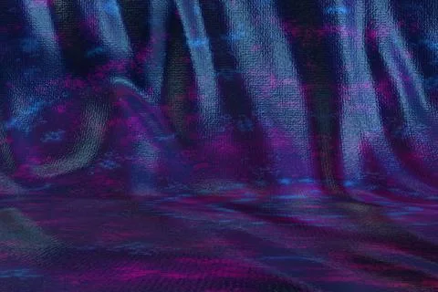 Wrinkled Fabric Stock Illustration