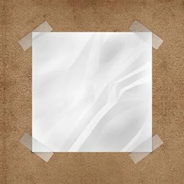 Wrinkled note on cork board 스톡 일러스트