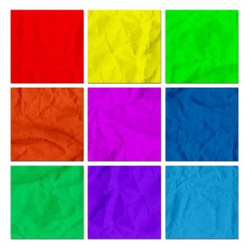 Wrinkled Post-it Notes Stock Illustration