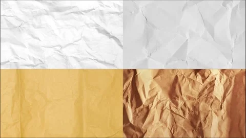 Wrinkled Scrambled Paper Stop Motion Animation, Textured Grunge Transition Stock Footage 321253374
