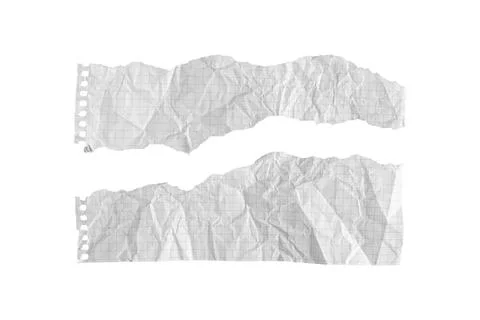 Wrinkled squared paper bits symbolizing workplace stress, divided strategic p Stock Photos
