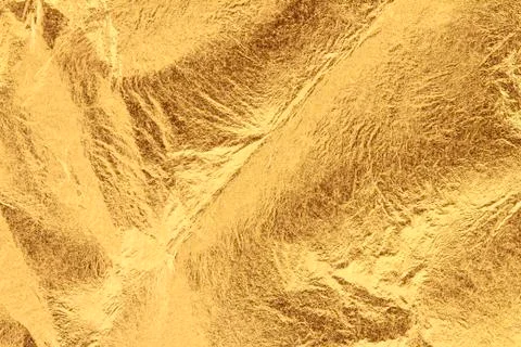 Wrinkly gold leaf Stockfoto's