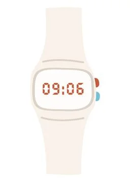 Wrist electronic watch vector illustration in a flat style. Icon for design.. Stock Illustration