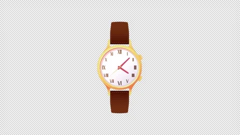 Wrist Symphony Mesmerizing Animation of 12 Hours Hand Watches in Motion 動画素材 276683402