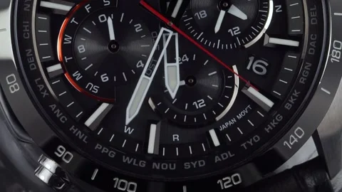 Wrist Watch. Macro. 스톡 동영상 155238414