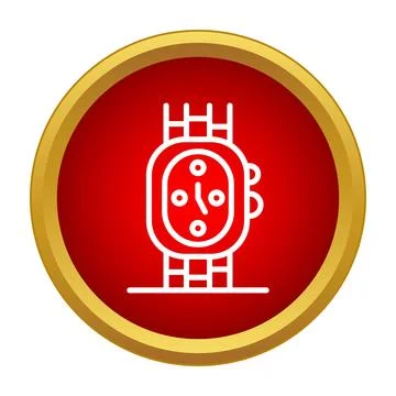 Wrist watch time accessory app icon concept Stock Illustration
