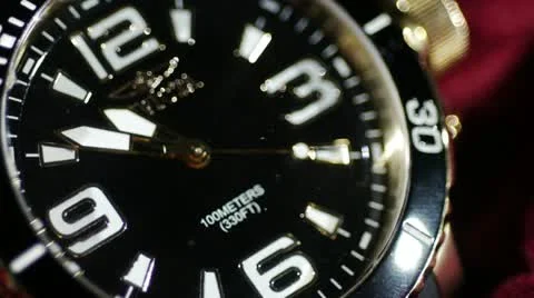 Wrist Watch Timelapse Video stock 12605451