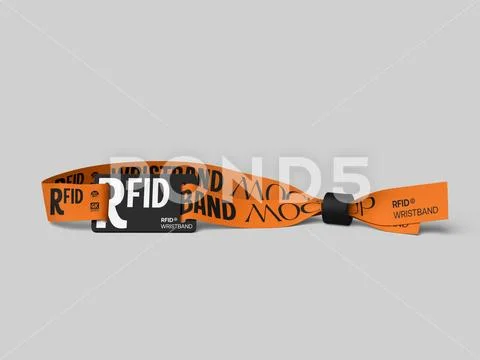 Wristband RFID Mockup PSD Template