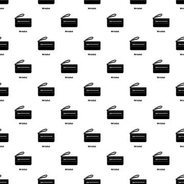 Wristlet bag pattern seamless 库存插图