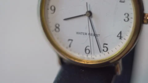 Wristwatch dial  Macro 4K Stock Footage 143871077