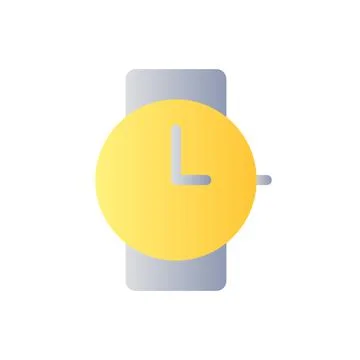 Wristwatch flat gradient color ui icon イラスト素材
