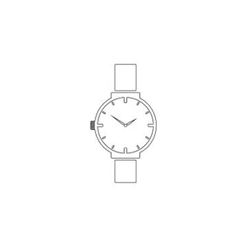 Wristwatch. flat vector icon Stock Illustration