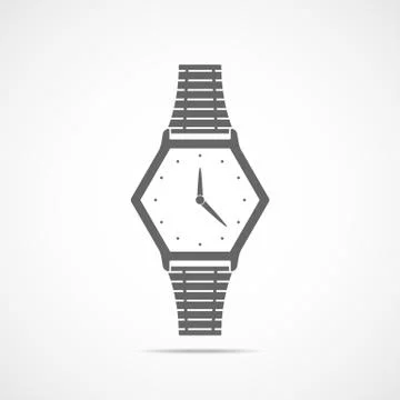 Wristwatch icon. Vector illustration. Stock Illustration