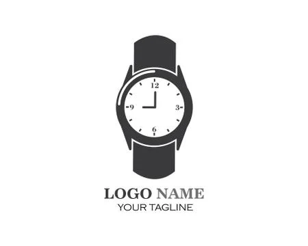 Wristwatch icon vector template design Stock Illustration
