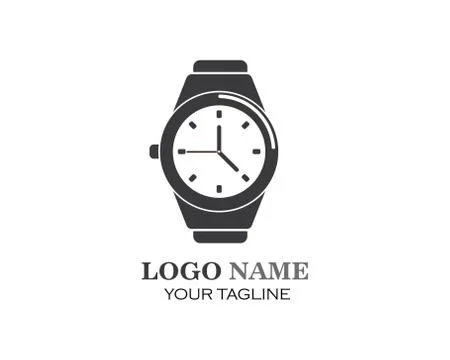 Wristwatch icon vector template design Stock Illustration