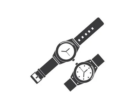 Wristwatch icon vector template design wristwatch icon vector template des... Stock Photos