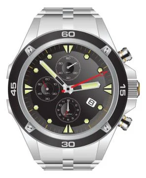 Wristwatch Stock Illustration