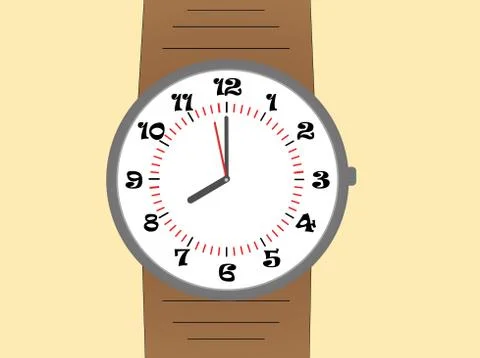 Wristwatch Stock Illustration