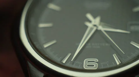 Wristwatch second hand close up Video stock 34532210