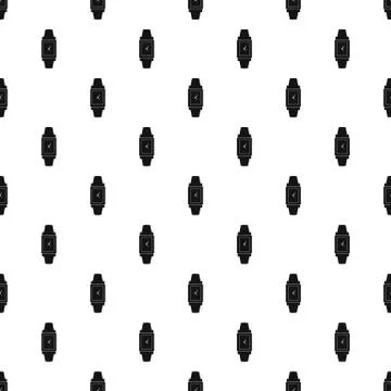 Wristwatch wood pattern seamless vector Stock Illustration