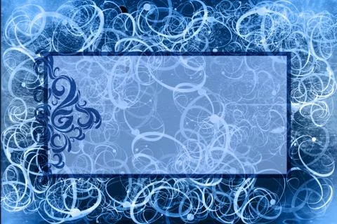 Writable Abstract Cyan Loops Background Stock Illustration