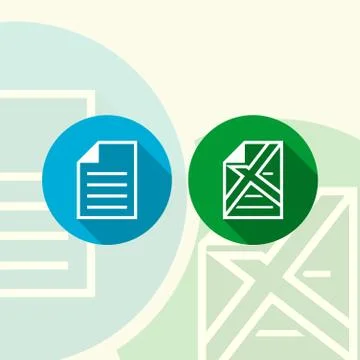 Write and calculating flat icon Stock Illustration