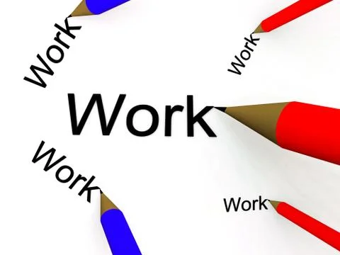 Write And Work 85 Stock Illustration