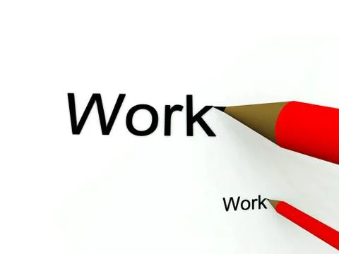 Write and Work Illustrazione stock