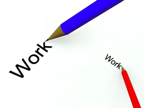 Write And Work Stock Illustration