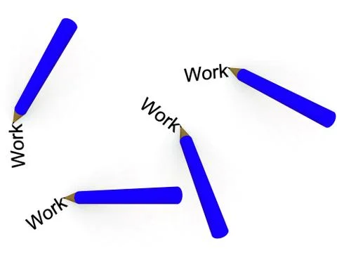 Write And Work Illustrazione stock