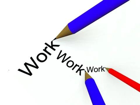 Write And Work Stock Illustration