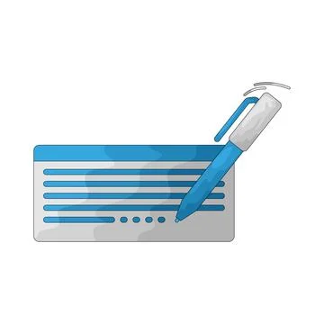 Write answer illustration Illustrazione stock