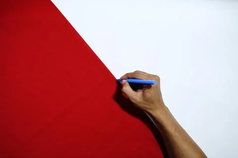 Write with background flag of indonesia Stock Photos