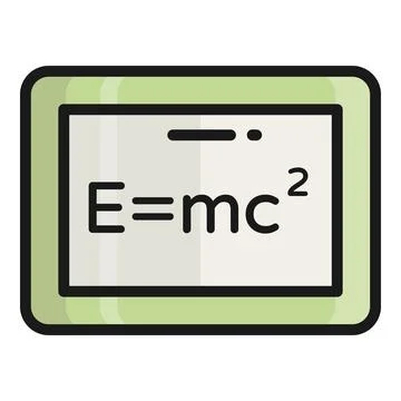 Write board vector flat icon, school and education icon. Stock Illustration