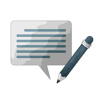 Write comment illustration 스톡 일러스트