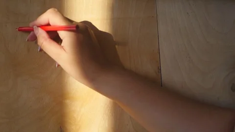 Write a declaration of love on a wooden board in the sunset, 4k Stock Footage 70828702